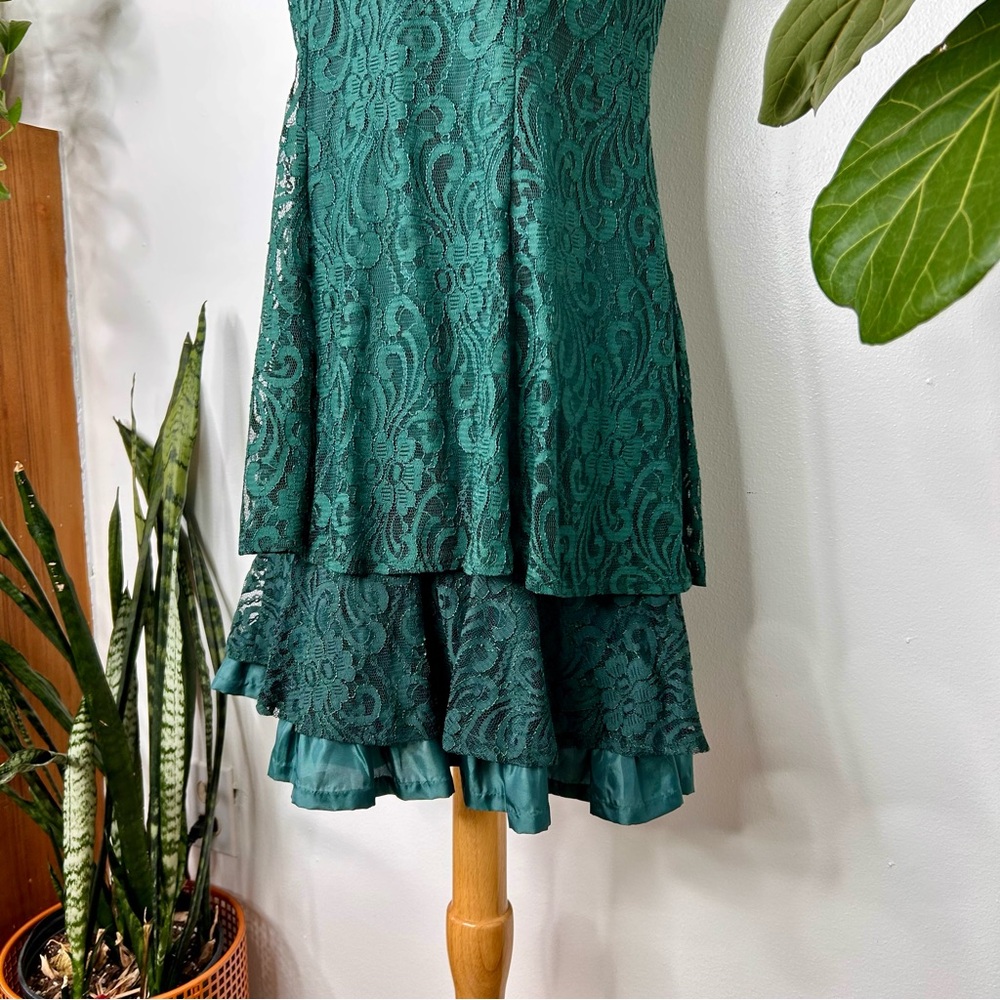 All that Jazz green lace 90s Dress - Picture 3 of 5
